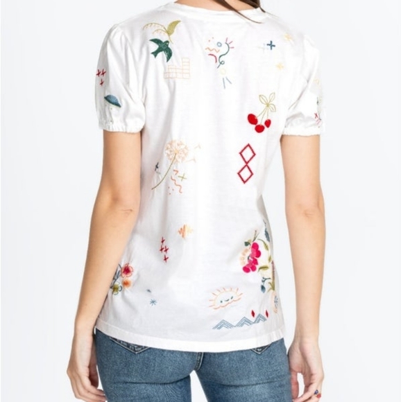 NWT Puff Sleeve Top - LARGE - Picture 3 of 4